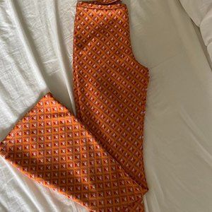 Zara geometric pattern pants